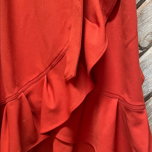 Calvin Klein Asymmetrical Red Dress - Picture 3 of 4